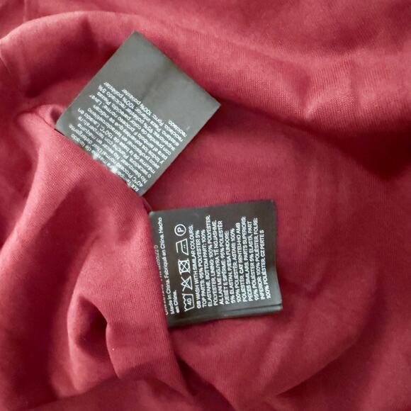 H&M EDITION | Party Formal Dress Gown Red Tulle Ruffle Bandeau Strapless | XL - Picture 8 of 10